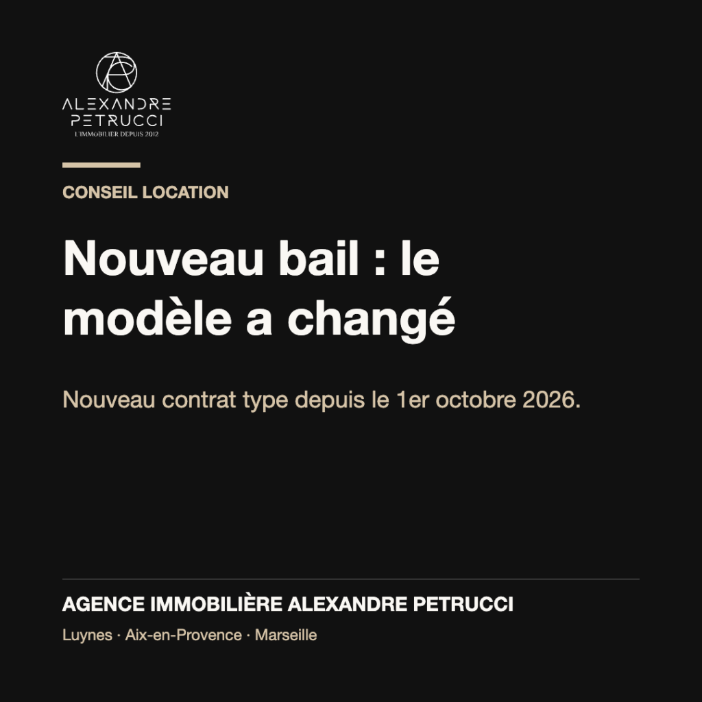 Nouveau modèle de bail : nouveau contrat type depuis le 1er octobre 2026